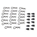 DuraTrax DTXC2651 1/8 Body Clips (20)/Rubber Pull Tabs (12)
