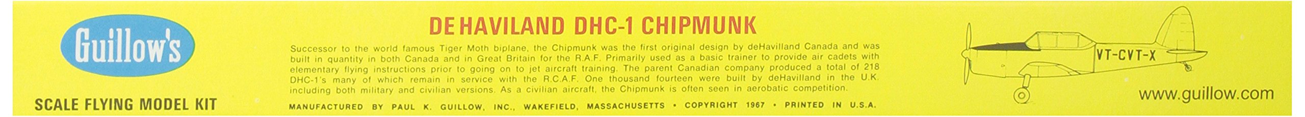 Guillow 903 DeHavilland Chipmunk Model Kit