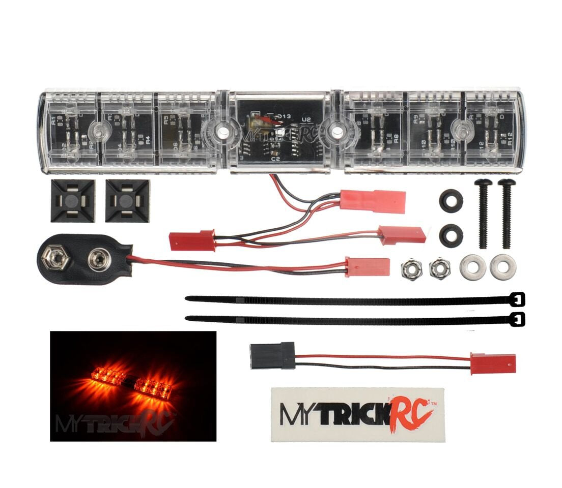 MyTrickRC MYK-FB3-FINAL Utility Overhaul Flasher - Realistic Flashing Light Bar - Orange LEDs