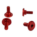1UP Racing 80232 Servo Mounting Screws, 4.2mm Neck M3 x 6mm Thread, Red w/ Silver, Chamfer