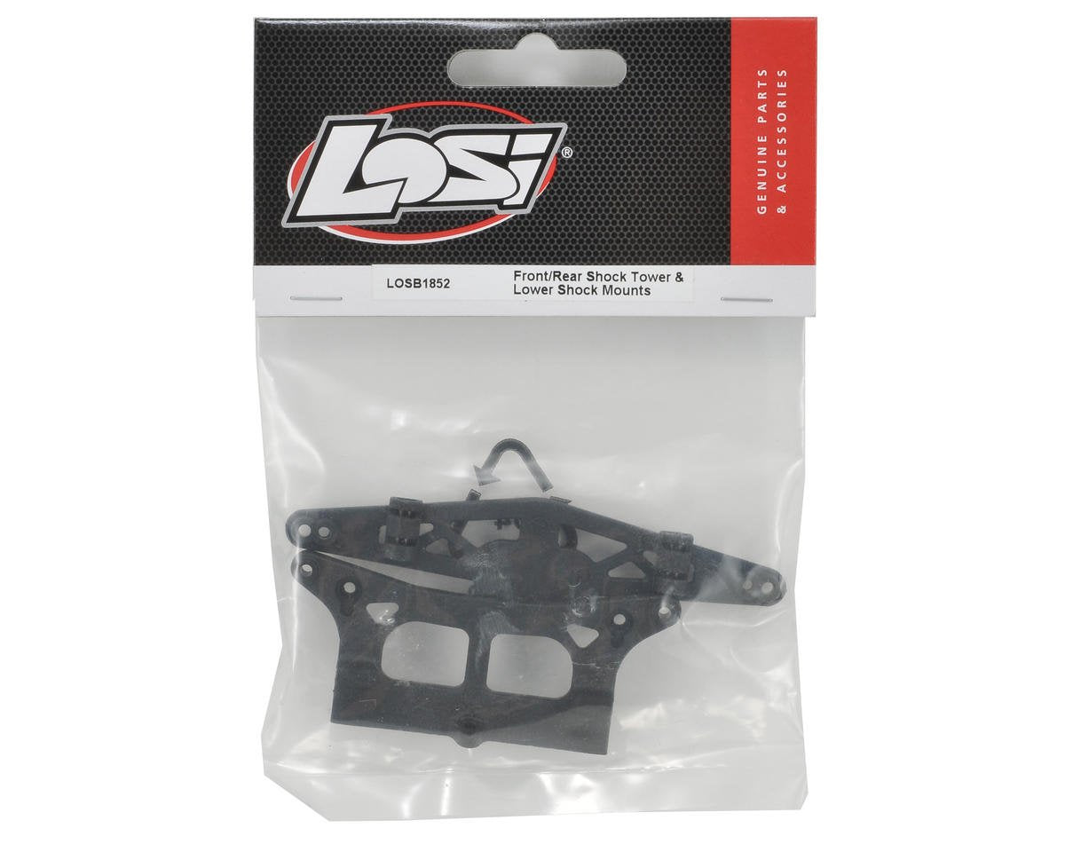Losi LOSB1852 Front/Rear Shock Tower & Lower Shock Mounts: 1/16 Mini-SCT