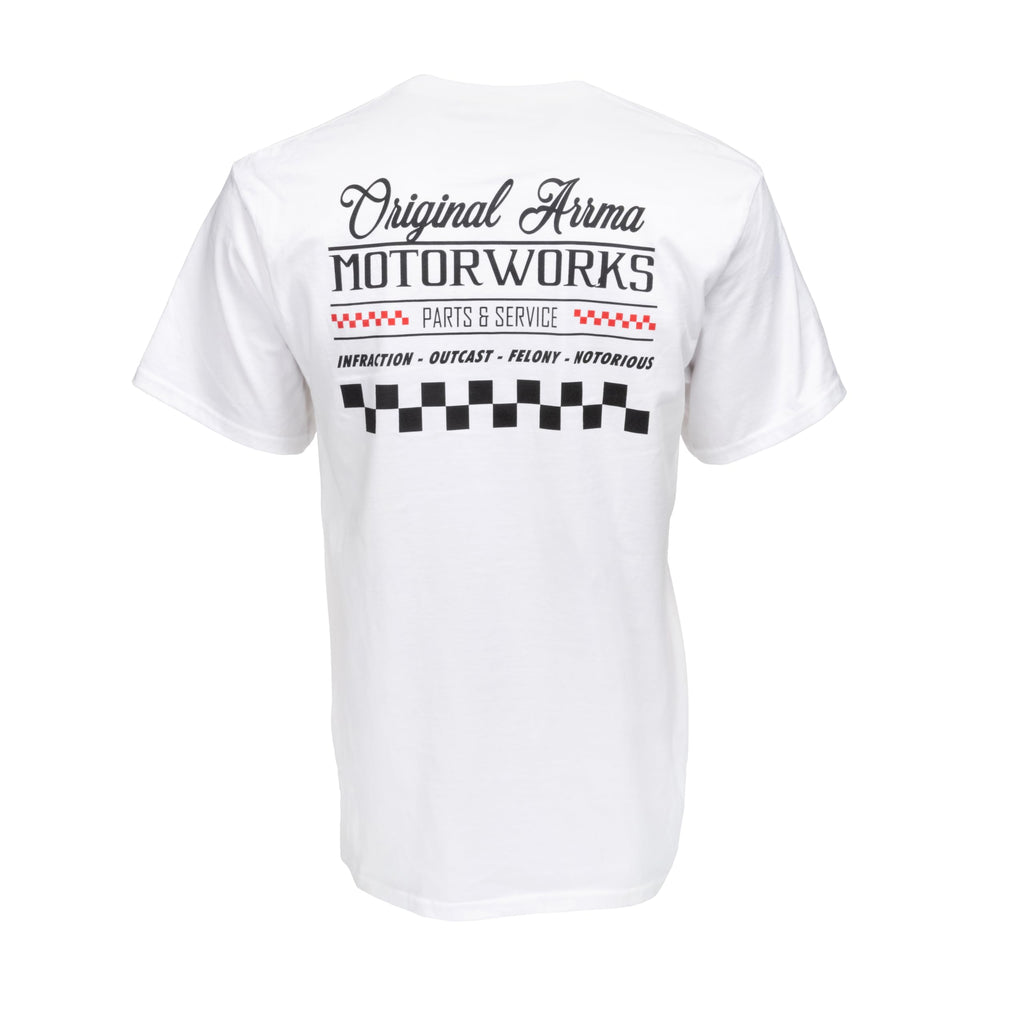 Arrma ARAZ0029XL ARRMA Motorworks White T-Shirt, XL