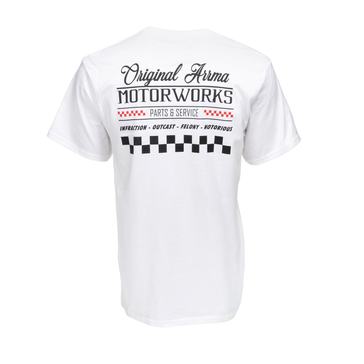 Arrma ARAZ0029S ARRMA Motorworks White T-Shirt, Small