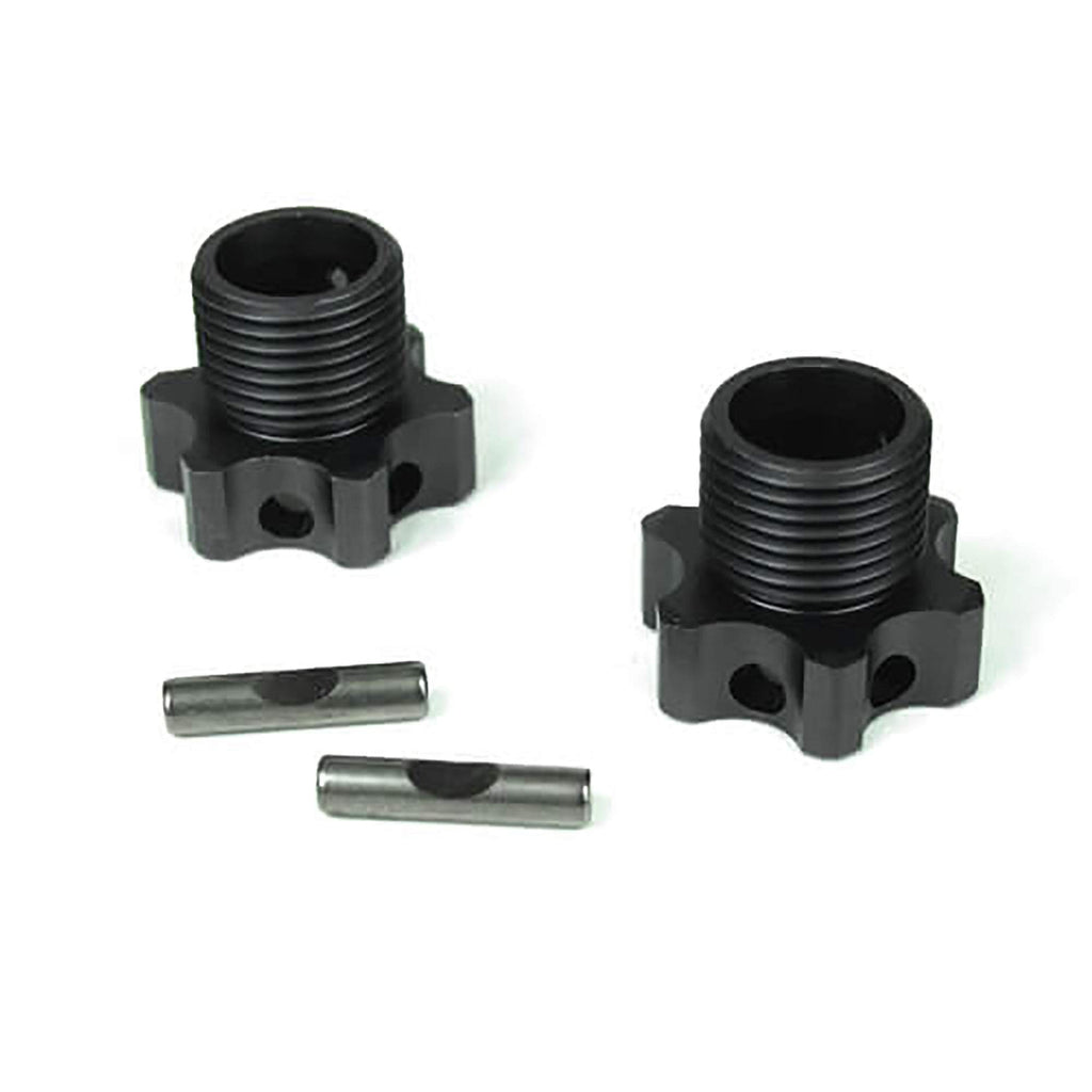 Tekno RC 5071C Wheel Hubs Alum 2mm offset w/pins, 2pc: EB48