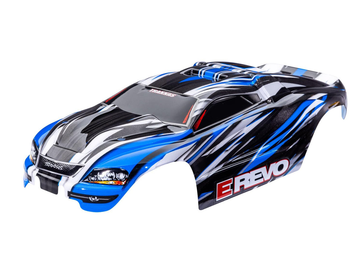 Traxxas 7115-BLUE Pre-Painted Blue Body 1/16 E-Revo