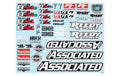 Team Associated 81651 RC8B4.1/RC8B4.1e Decal Sheet