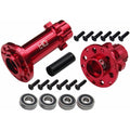 Hot Racing LPC10H02 CNC Aluminum Hub Set Red: PM-MX