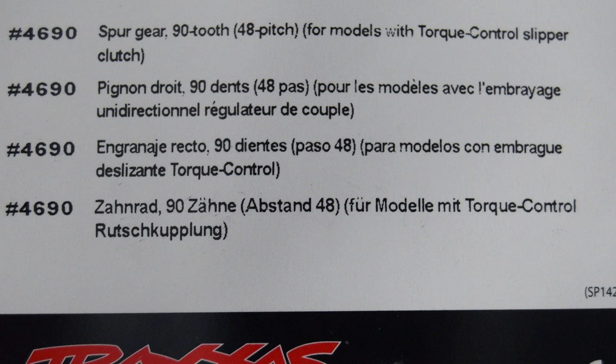 Traxxas 4690 Torque-Control Slipper Clutch Spur Gear 90T/Tooth 48P: Slash 2wd