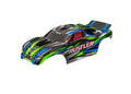 Traxxas 3721-GRN Green Clipless Body: Rustler 2WD BL-2s