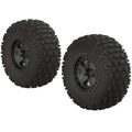 Arrma 550043 dBoots Fortress SC Tires, Glued Black Chrome (2)