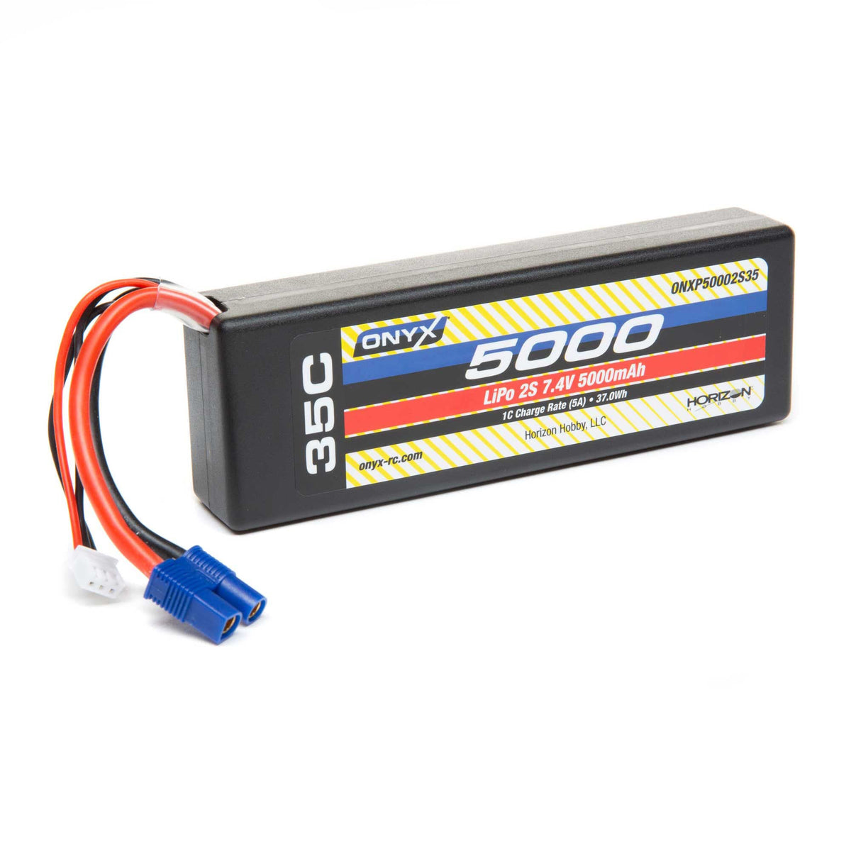 Onyx ONXP50002S35 7.4V 5000mAh 2S 35C LiPo Battery Hardcase: EC3