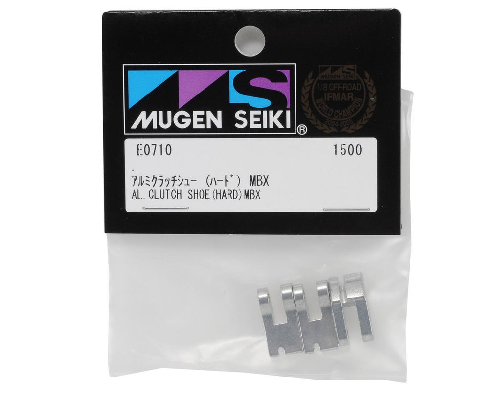 Mugen E0710 Hard Aluminum Shoes for 3-Piece Clutch: 1/8 Scale MBX7R, MBX7T