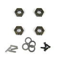 Tekno RC 5571A Wheel Hexes 12mm aluminum, 4pc: SCT410