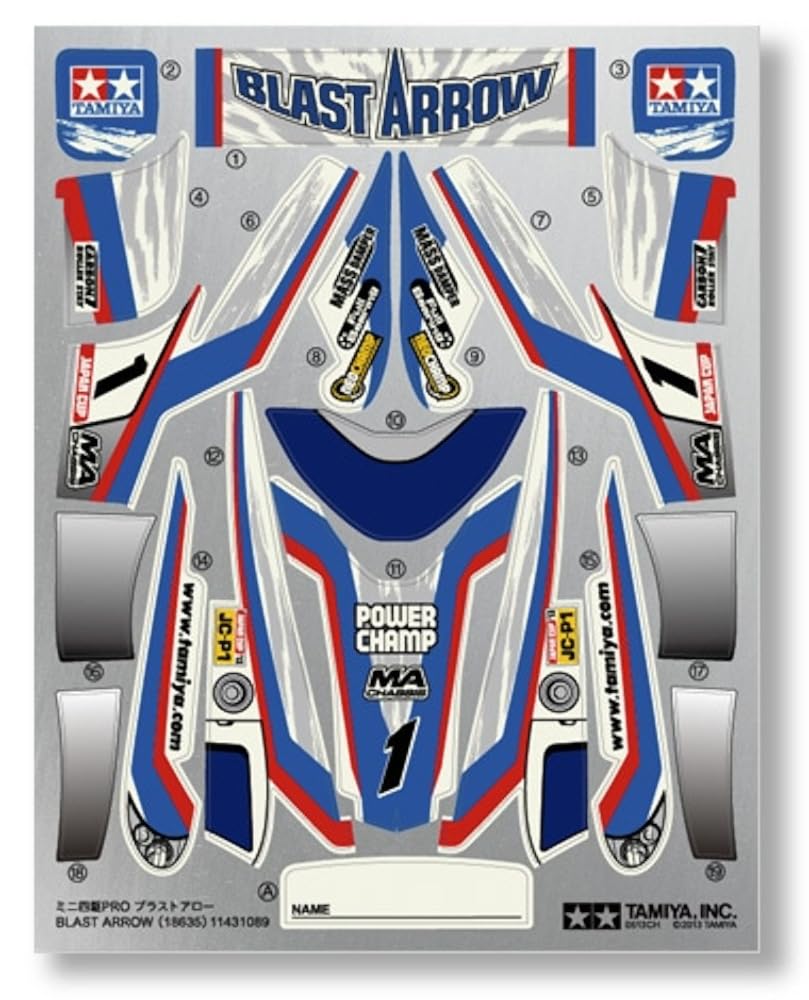 Tamiya 18635 JR Blast Arrow 4WD Kit, MA Chassis