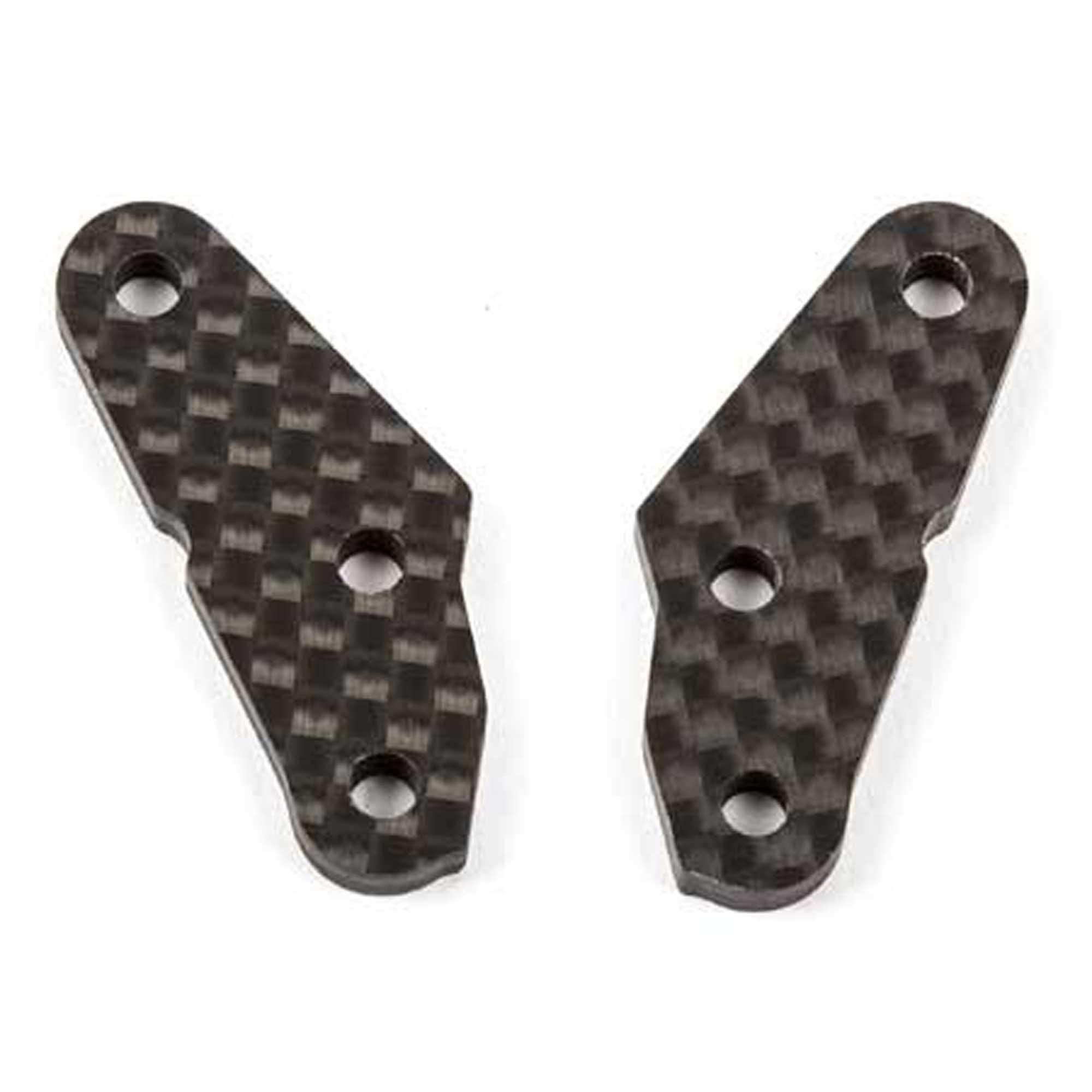 Team Associated 81064 FT RC8B3 Graphite Steering Block Arms, +2 deg.
