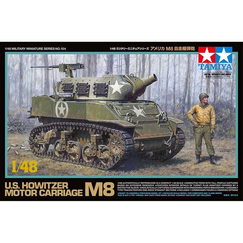 Tamiya 32604 1/48 US Howitzer Motor Carriage Model Kit