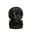 DuraTrax DTXC5553 FAZE MT 2.8 Mounted F/R C2 .5 Offset Black (2)