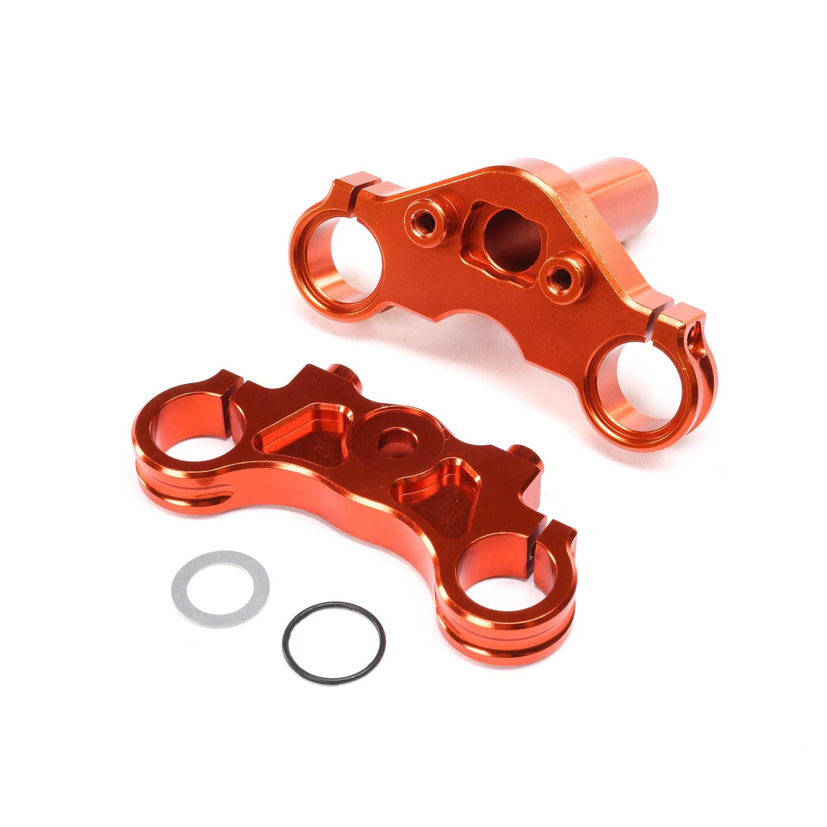 Losi LOS364004 Aluminum Triple Clamp Set, Orange: PM-MX