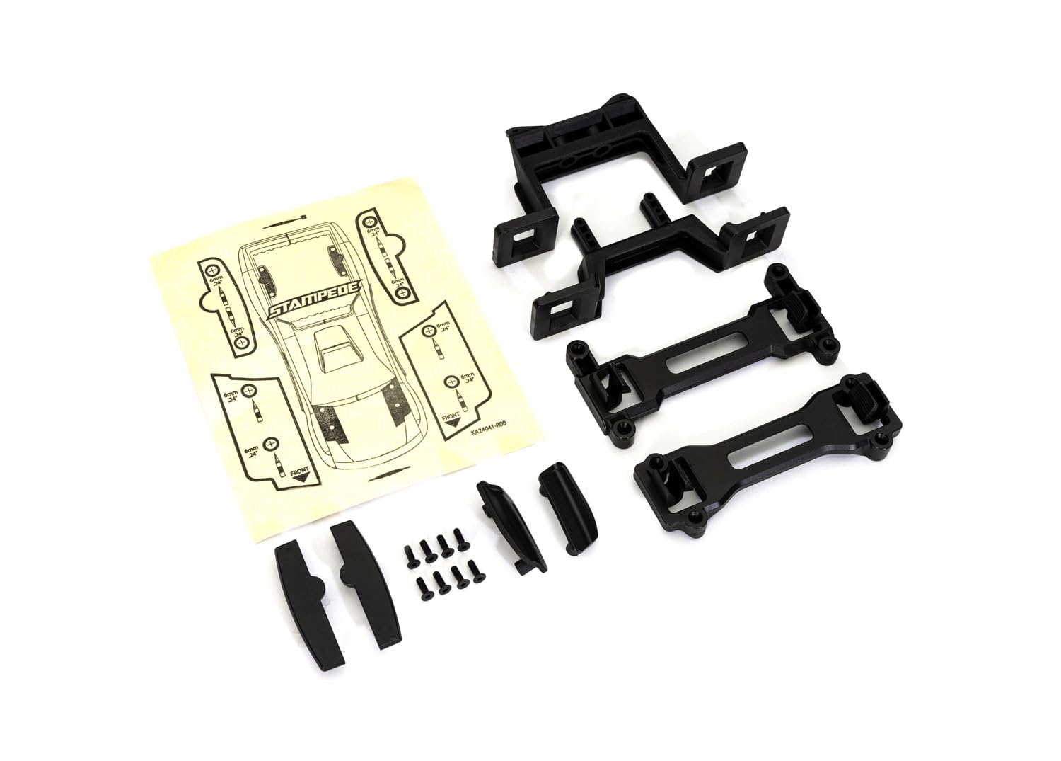 Traxxas 3619R Clipless Body Conversion Kit: Stampede 2WD