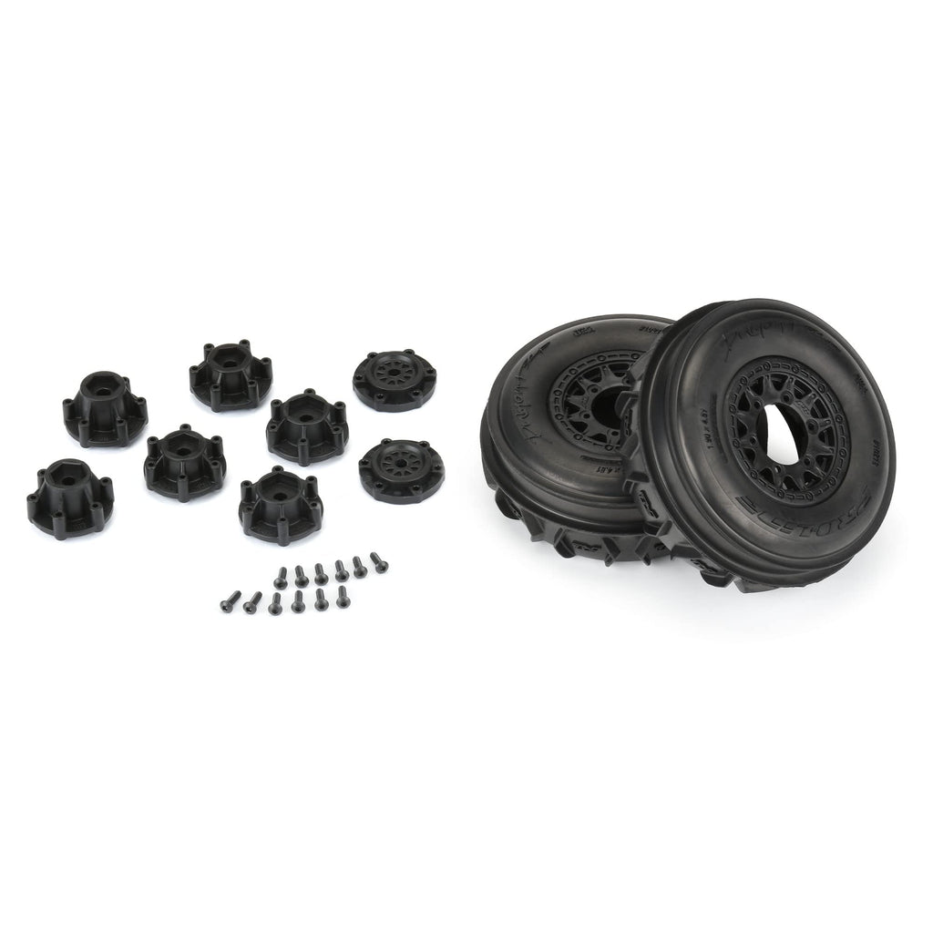 Pro-Line 1021210 1/10 Dumont Fr Paddle/Rib 2.2"/3.0" SC 12mm Black Raid (2)