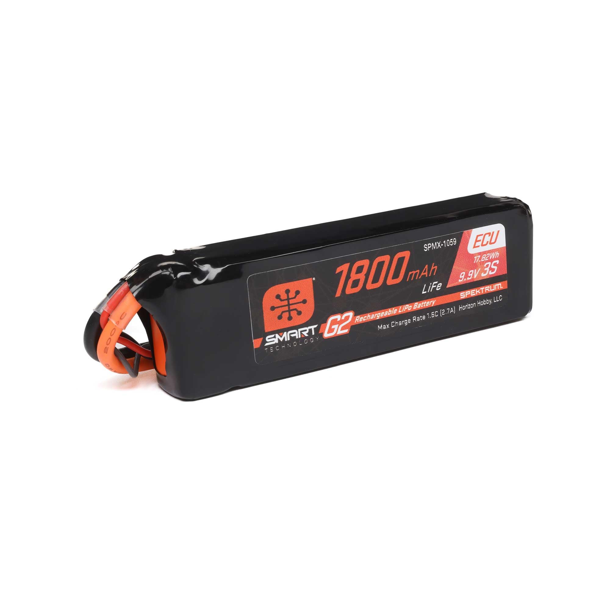 Spektrum SPMX-1059 Smart G2 ECU LiFe Battery 1800mAh 3S 10C IC3