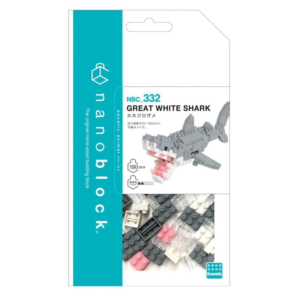 Nanoblock 21998 Great White Shark "Sea Friends", Nanoblock (Box/12)
