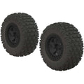 Arrma 550042 dBooots Fortress SC Tire Set Glued Black (2)