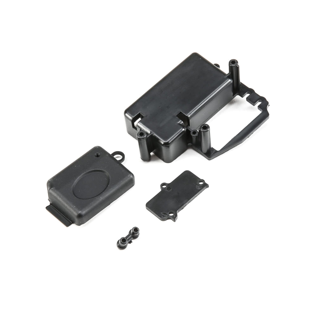 Losi LOSB2359 Radio Tray w/Switch Cvr Blnk & Rx Cvr: TEN-SCTE