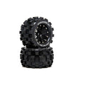 DuraTrax DTXC5550 STAKKER MT 2.8 Mounted F/R C2 0 Offset Black (2)