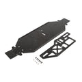 Losi LOS251050 Chassis w/Brace plate, 4mm, Black: DBXL-E