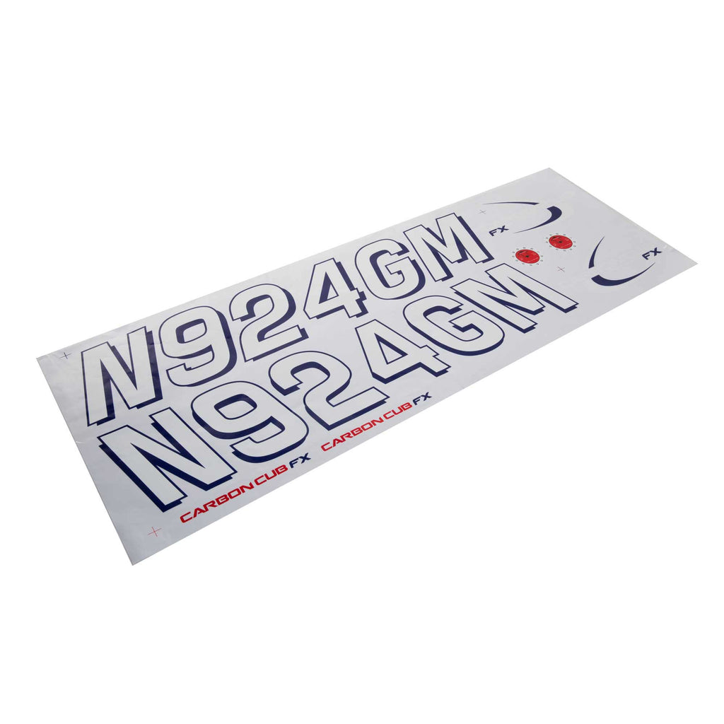 Hangar 9 528021 Decal Sheet: Carbon Cub FX-3 100-200cc