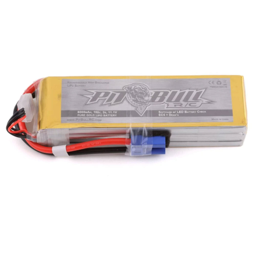 Pitt Bull PBB6A100C3S 11.1V 6000mAh 3S 100C Lipo:EC5/