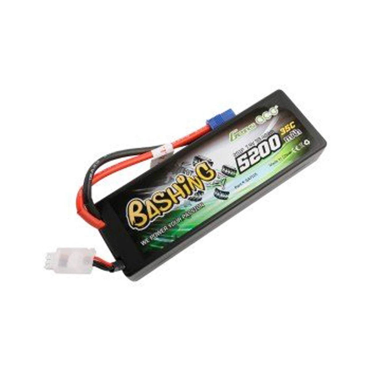 Gens Ace 52002S35E3 5200mAh 7.4V 35C 2S1P Lipo Battery 24# with EC3