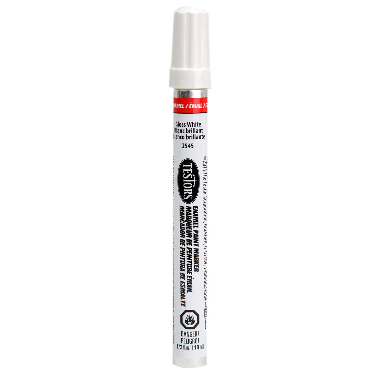 Testors 2545 Bulk Enamel Paint Marker Gloss White 1/3 oz Model Hobby