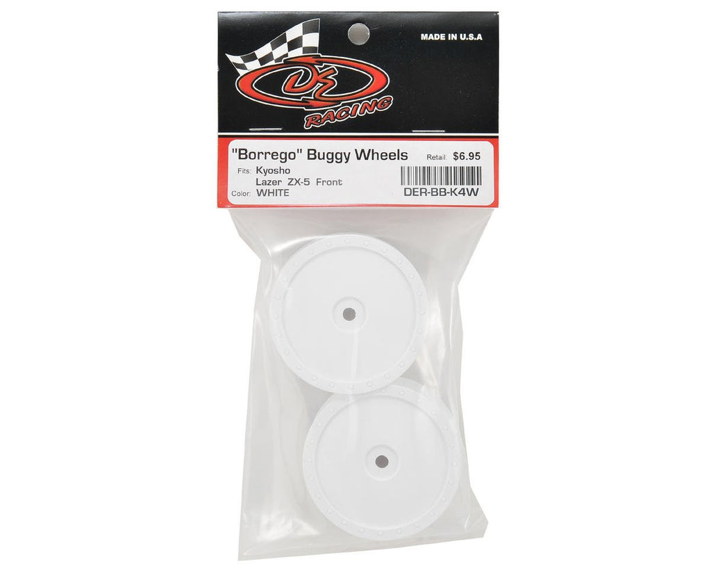 DE Racing BBK4W Borrego Wheels ZX-5 Front White