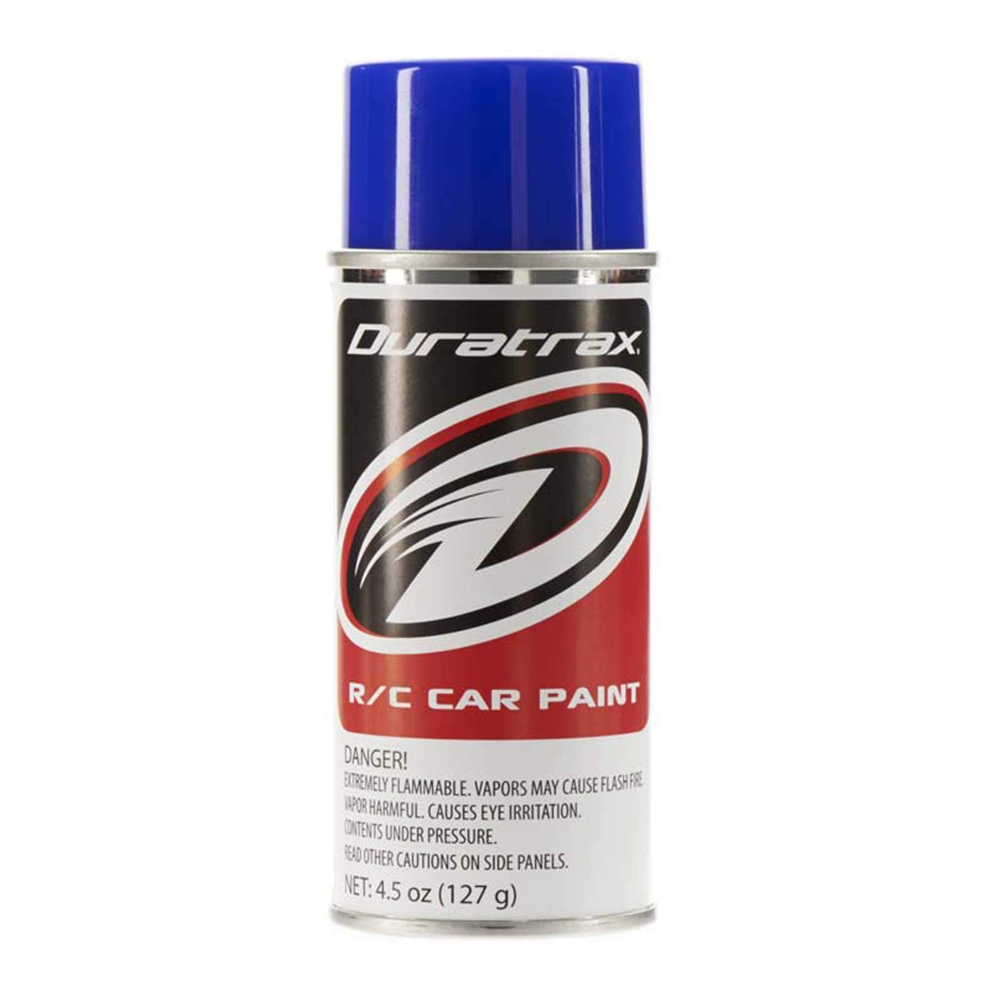 DuraTrax PC252 Polycarb RC Spray Paint, Blue Flash 4.5 oz