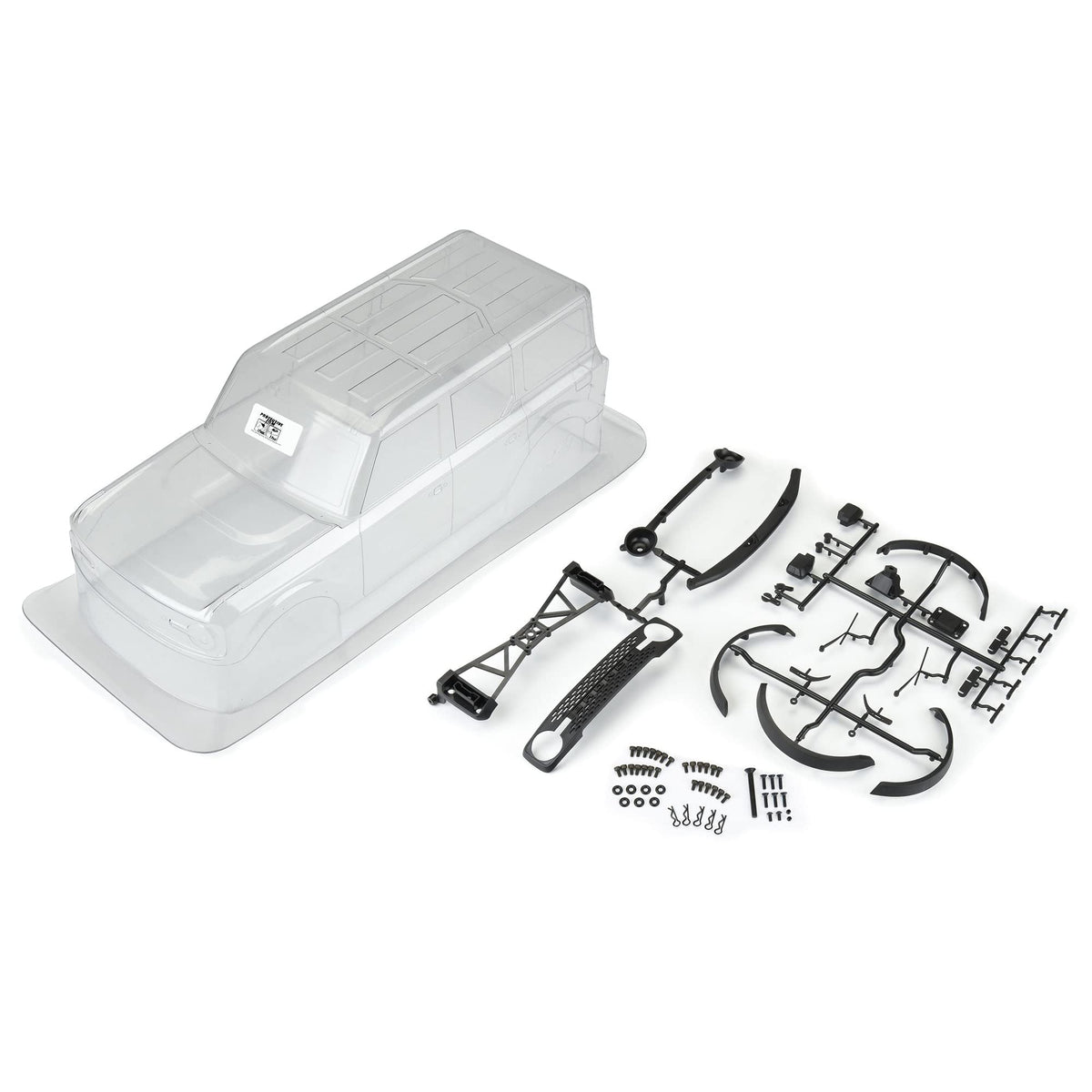 Pro-Line 357000 1/10 2021 Ford Bronco Clear Body Set 12.3": Crawlers