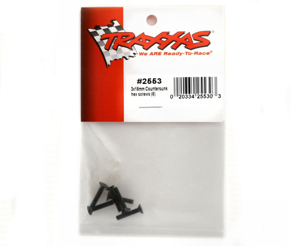 Traxxas 2553 Hex Drive Machine Screws(6) 3x15mm: 1/10 Revo T-Maxx Jato