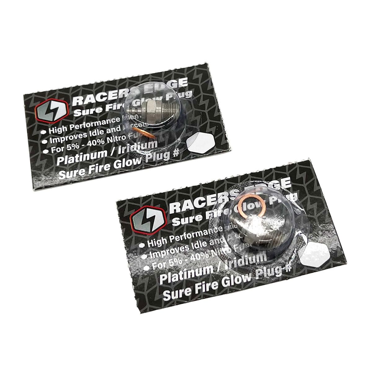 Racers Edge SF42 Platinum / Iridum Sure Fire #4 Medium-Cold Glow Plugs (2)