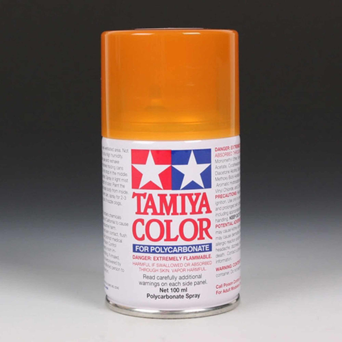 Tamiya 86043 Polycarbonate RC Body Paint 100ml Spray Can PS-43 Trans Orange