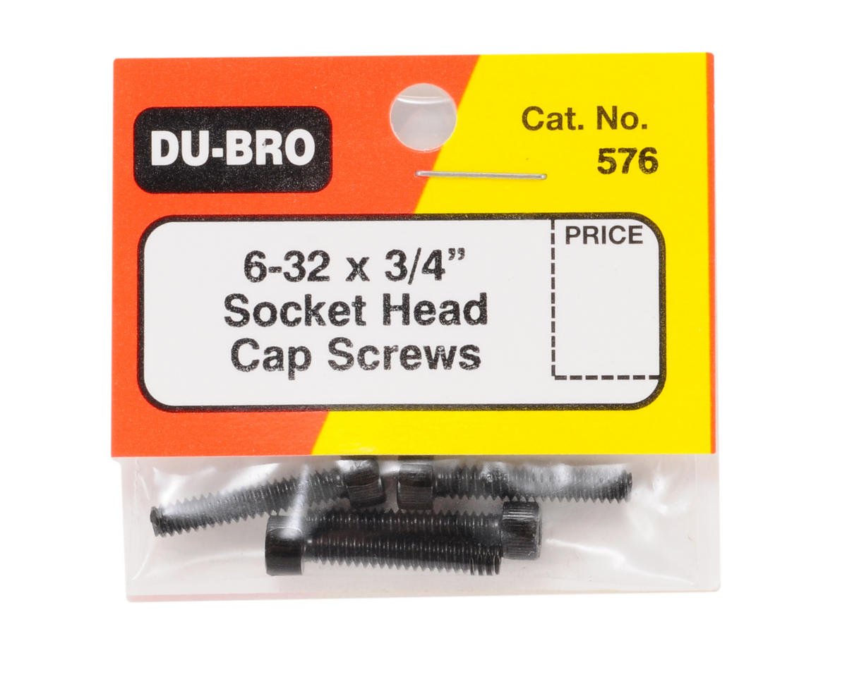 Du-Bro 576 Socket Cap Screws 6-32x3/4 (4)