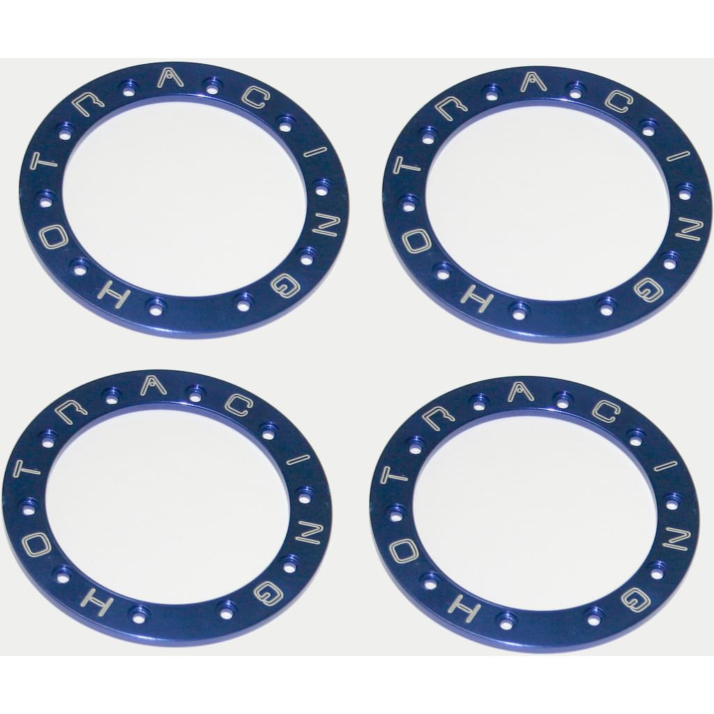 Hot Racing TCR1006 Aluminum Bead-lock Ring (4)(Blue) - Tamiya Cr-01
