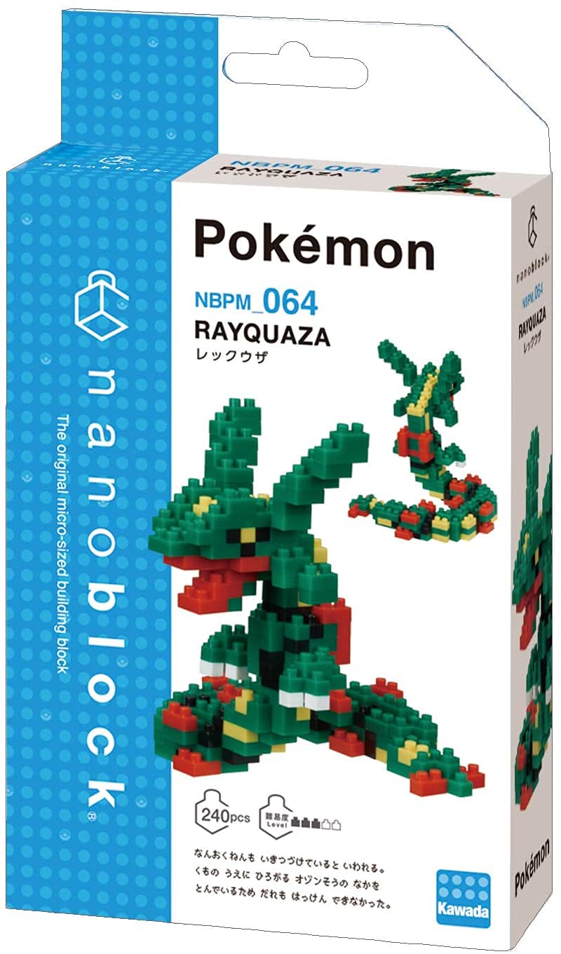Nanoblock 21677 Rayquaza "Pokemon" , Nanoblock Pokemon Series