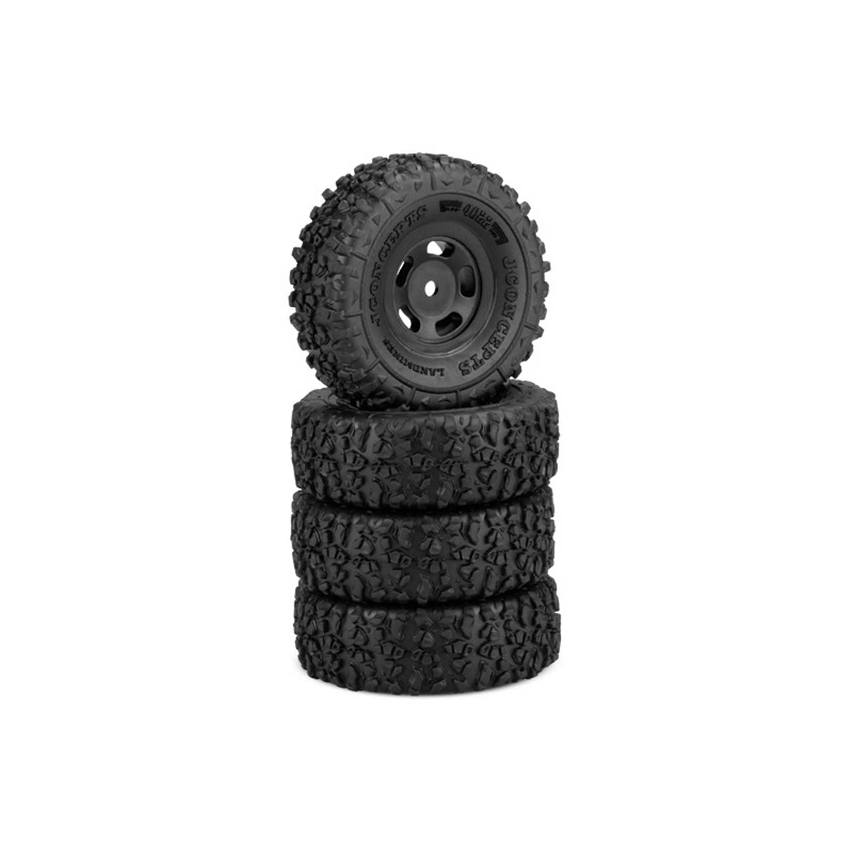 J-Concepts 402235911 Landmines Tire Gold Cmpnd, Blk3431B Glide5Whl(2)