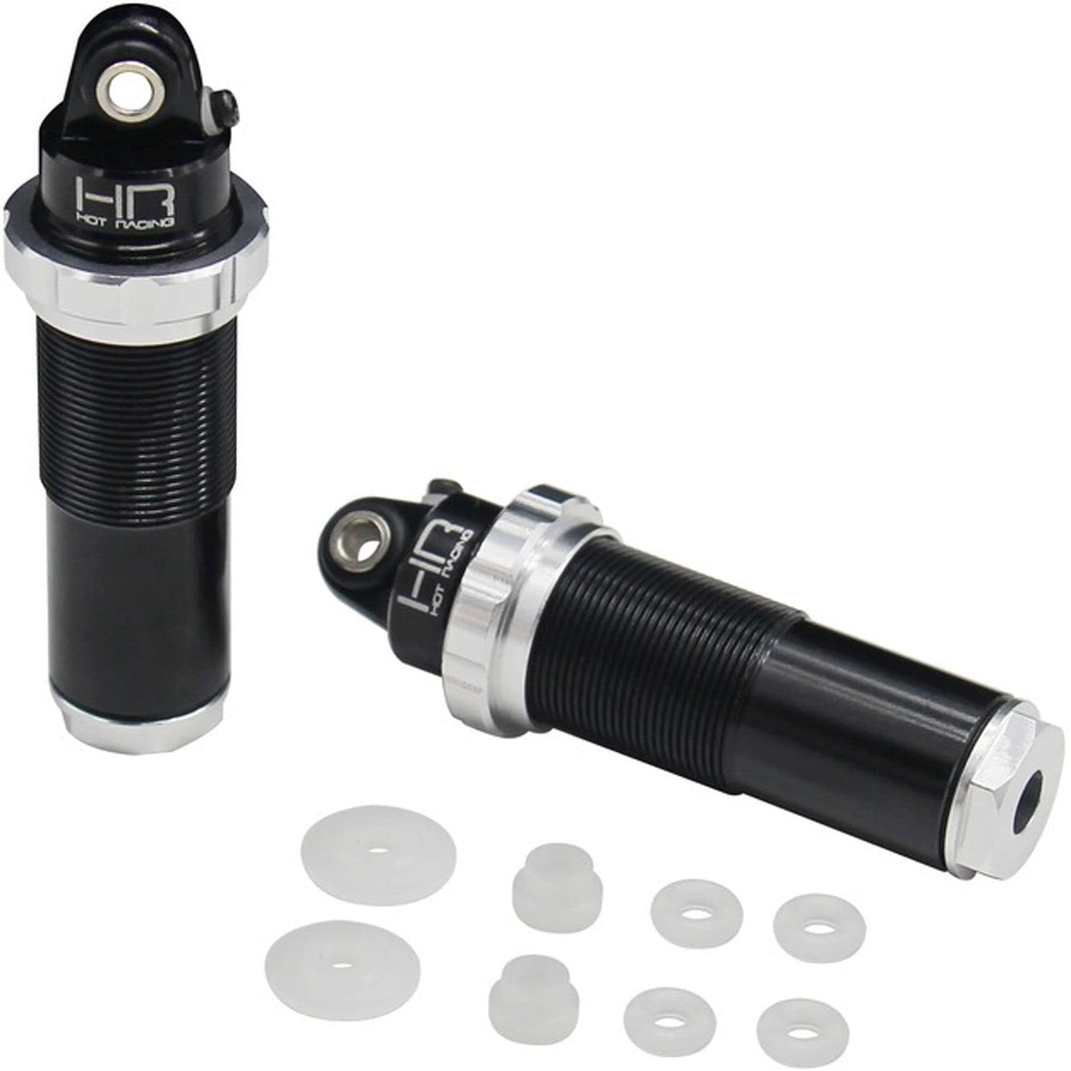Hot Racing ATF155AF08 Silver Aluminum Threaded Front Shock Bodies Arrma 1/10 4x4