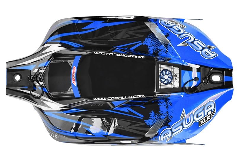 Corally 00180-857-B Polycarbonate Body, Asuga XLR, Painted Blue, Cut