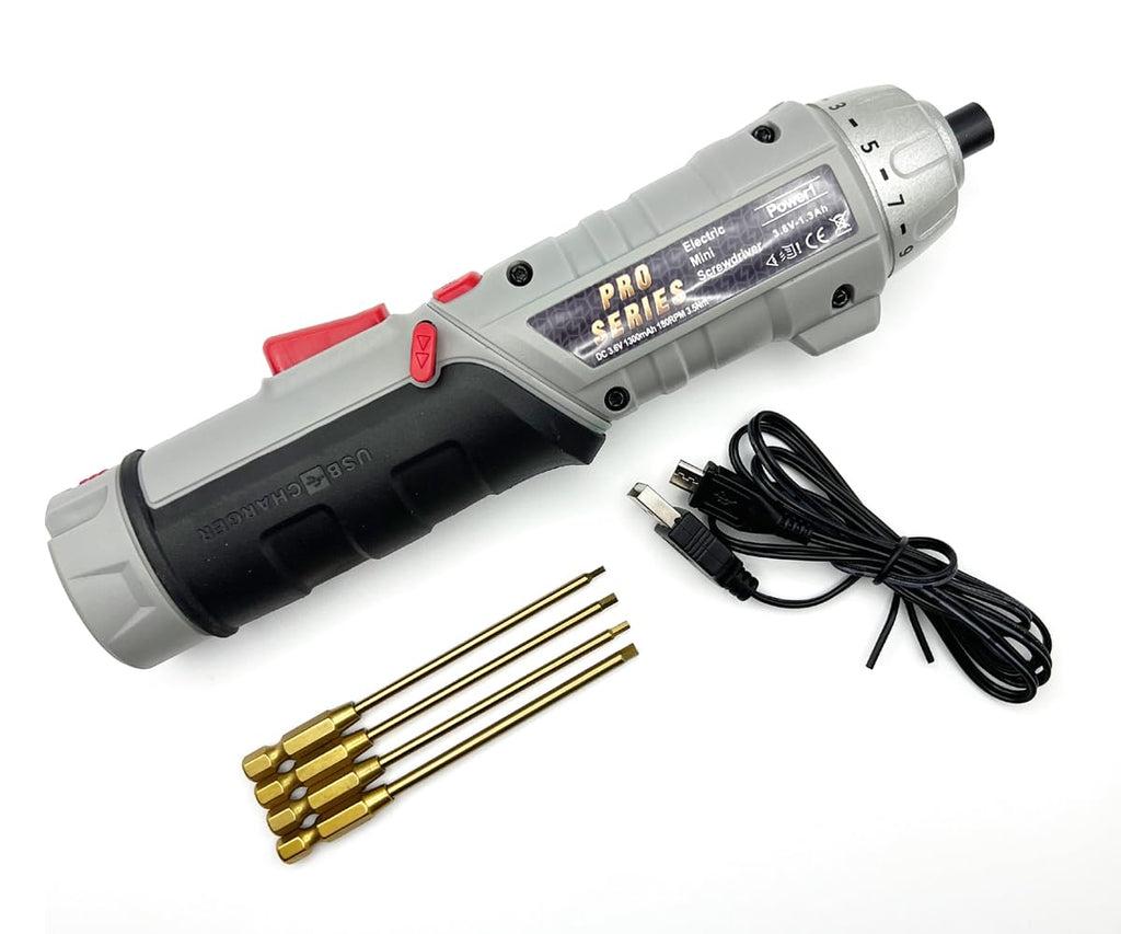 Racers Edge PRO7030 Cordless Drill with Clutch & Metric Tip Set