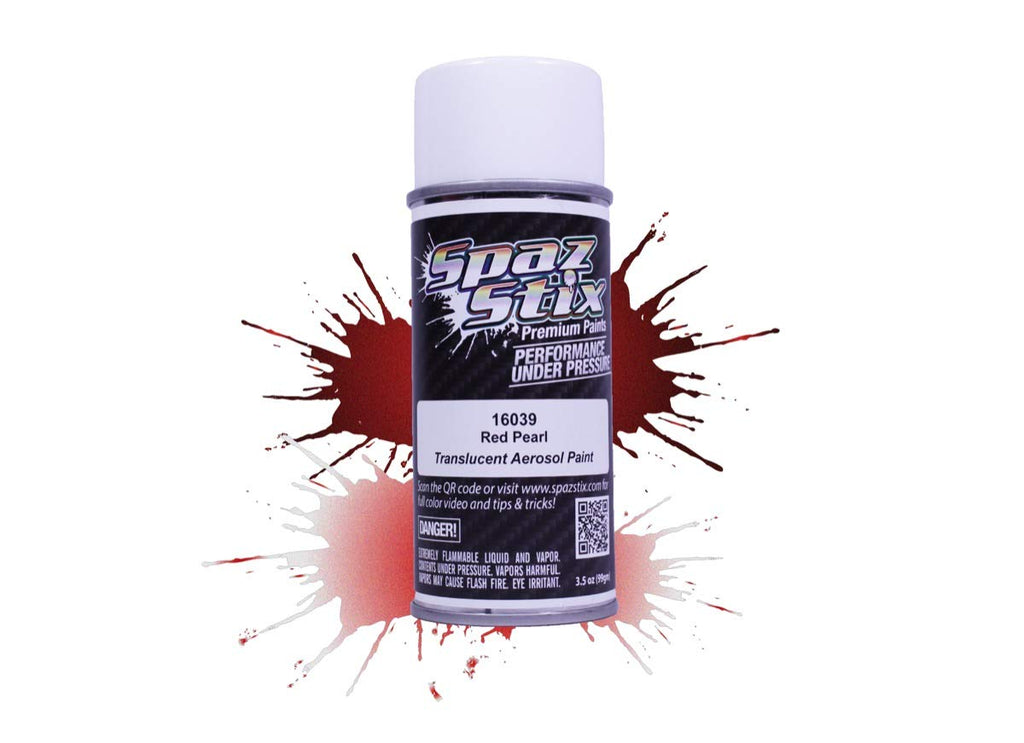 Spaz Stix SZX16039 Red Pearl Aerosol Paint, 3.5oz Can