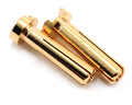 TQ Wire 2501 4mm Male Bullets Low Profile (pr.) Gold 18mm
