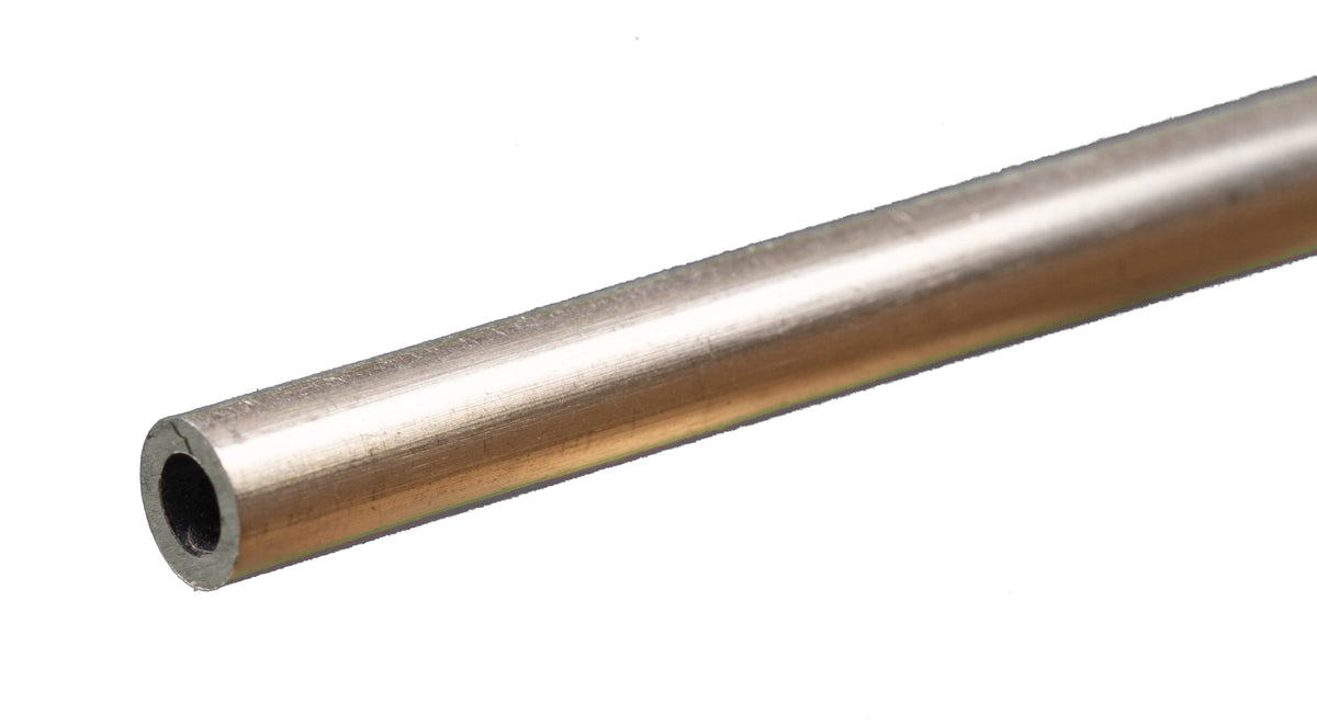 K & S Metals 83061 Round Aluminum Tube: 1/4" OD x 0.049" Wall x 12" Long